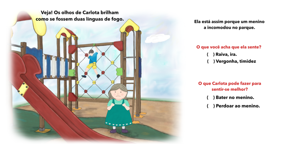 2 Carlota não quer falar conto infantil sentimentos